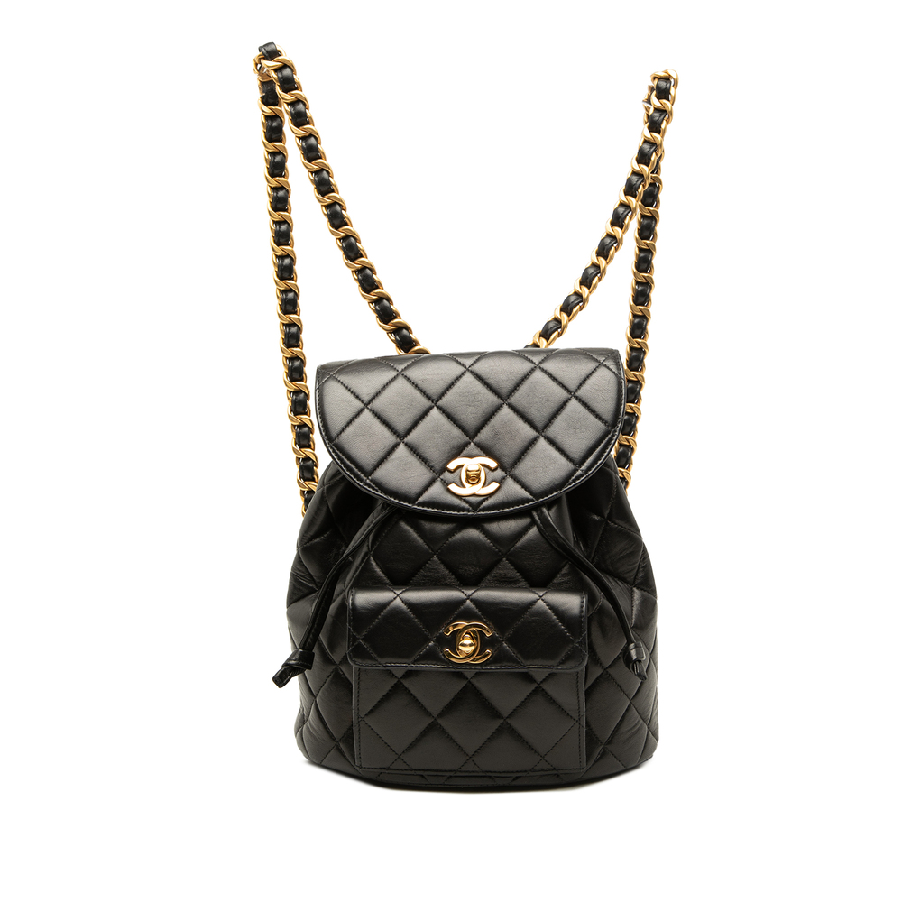 Pre-Loved Chanel Medium Quilted Lambskin Duma Backpack